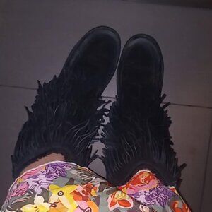 manitobah mukluk fringe boots Authentic indigenous made